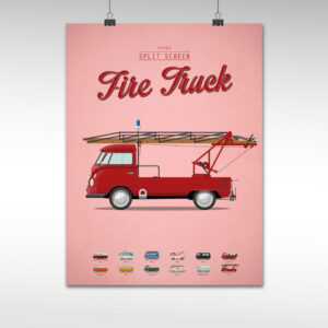 split screen fire truck