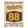 Naambord-Hoekstra-voordeur-wit-geel-bruin-koenmeloen
