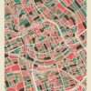 Groningen-mozaiek-poster-print-grijze-roze-tinten-2 koenmeloen