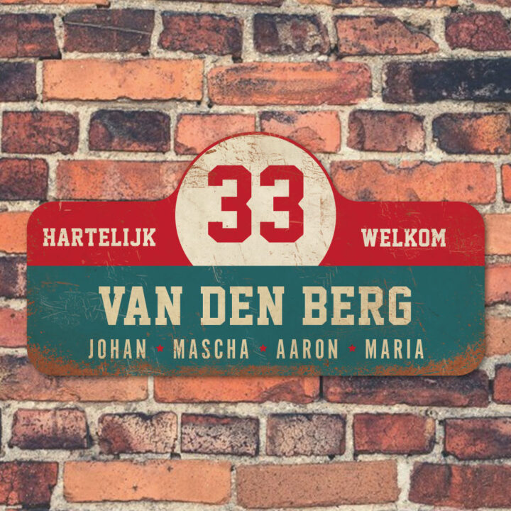 Van-den-Berg-naambord-koenmeloen-blauw-rood-wit-muur rallybord