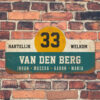 Van-den-Berg-naambord-koenmeloen-blauw-wit-geel-zwart-muur rallybord