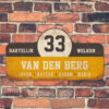 Van-den-Berg-naambord-koenmeloen-geel-zwart-wit-muur rallybord