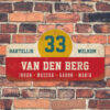 Van-den-Berg-naambord-koenmeloen-rood-wit-geel-blauw-muur rallybord