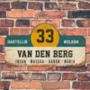 Van-den-Berg-naambord-koenmeloen-wit-blauw-geel-zwart-muur rallybord