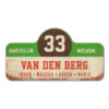 Van-den-Berg-naambord-koenmeloen-wit-groen-bruin-rood rallybord