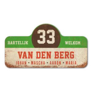 Van-den-Berg-naambord-koenmeloen-wit-groen-bruin-rood rallybord