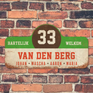 Van-den-Berg-naambord-koenmeloen-wit-groen-bruin-rood-muur rallybord