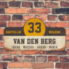 Van-den-Berg-naambord-koenmeloen-wit-zwart-geel-muur rallybord