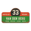 Van-den-Berg-naambord-koenmeloen-groen-rood-zwart-wit rallybord