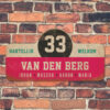 Van-den-Berg-naambord-koenmeloen-roze-wit-zwart-mint-muur rallybord