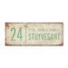 Naambord-Stuyvesant-vintage-koenmeloen-voordeur-wit-mint