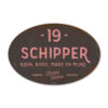 Naambord-Schipper-vintage-koenmeloen-voordeur-roze-natrciet-muur