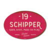 Naambord-Schipper-vintage-koenmeloen-voordeur-knal-roze-wit-muur