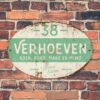 Naambord-Verhoeven-vintage-koenmeloen-voordeur-wit-mint