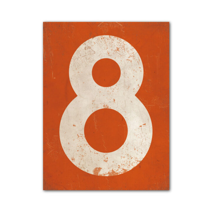 koenmeloen-huisnummer-bord-staand-type-1-oranje-wit