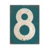 koenmeloen-huisnummer-bord-staand-type-1-petrol-blauw-wit