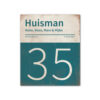 Naambord-Huisman-22-vlakken-nummer-onder-Koenmeloen--petrol-blue-wit
