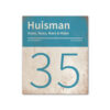 Naambord-Huisman-22-vlakken-nummer-onder-Koenmeloen--wit-blauw