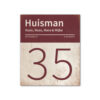 Naambord-Huisman-22-vlakken-nummer-onder-Koenmeloen--wit-bordeaux-rood