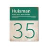 Naambord-Huisman-22-vlakken-nummer-onder-Koenmeloen--wit-donkergroen