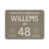 Naambord-Willems-koenmeloen-grijs-wit