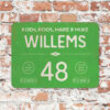 Naambord-Willems-koenmeloen-groen-wit