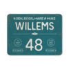 Naambord-Willems-koenmeloen-wit-petrol-blauw