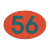 Koenmeloen-Huisnummer-bord-ovaal-rood-blauw