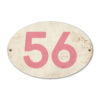 Koenmeloen-Huisnummer-bord-ovaal-wit-roze