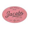 Naambord-Jacobs-koenmeloen-roze-zwart