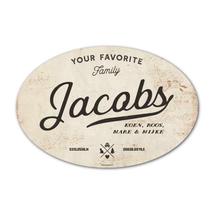 Naambord-Jacobs-koenmeloen-wit-zwart