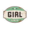 Koenmeloen-naamborden-Girl-power-banner-mint-zwart meisjeskamer
