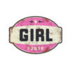 Koenmeloen naamborden Girl power banner zwart roze meisjeskamer