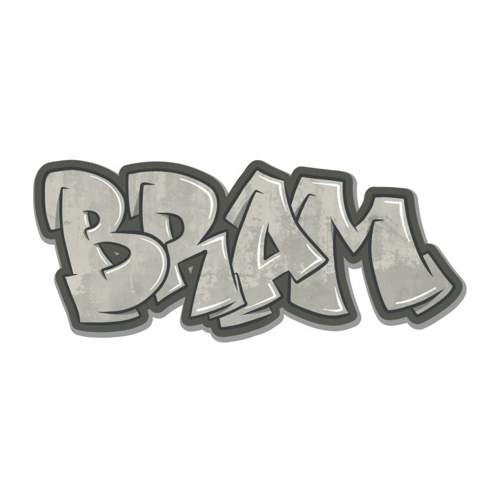 Koenmeloen Graffiti Sticker Wildstyle 2 Beton   Bram