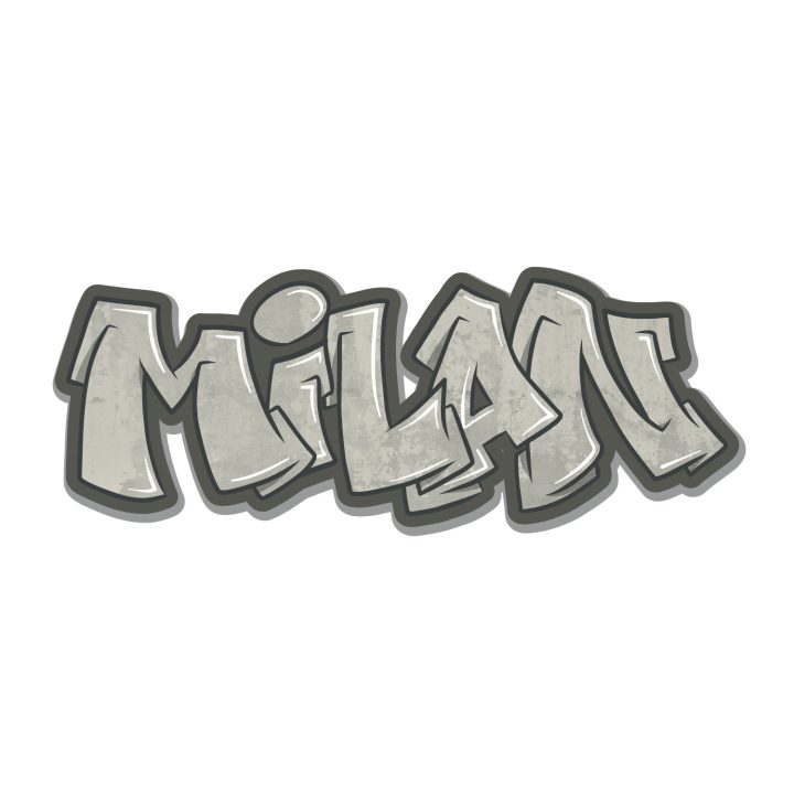 Koenmeloen Graffiti Sticker Wildstyle 2 Beton   Milan