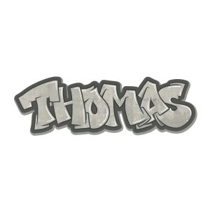 Koenmeloen Graffiti Sticker Wildstyle 2 Beton   Thomas