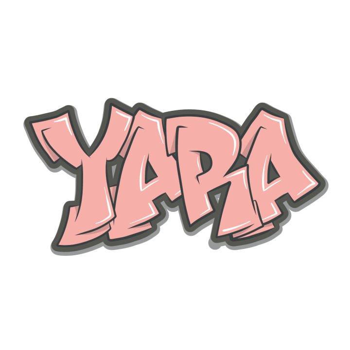 Koenmeloen Graffiti Sticker Wildstyle 2 Grapefruit   Yara