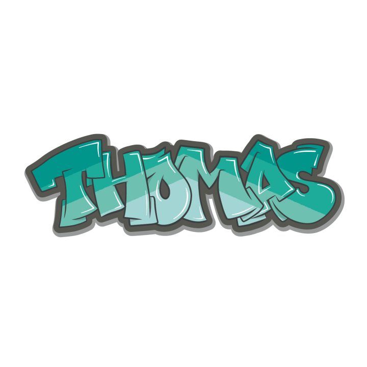 Koenmeloen Graffiti Sticker Wildstyle 2 Multicolor aqua   Thomas