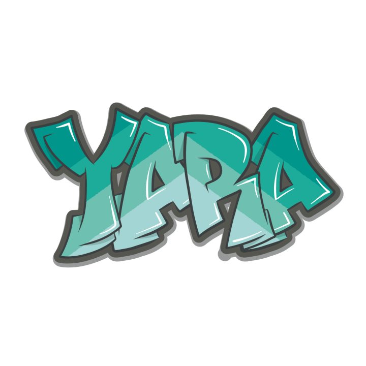 Koenmeloen Graffiti Sticker Wildstyle 2 Multicolor aqua   Yara