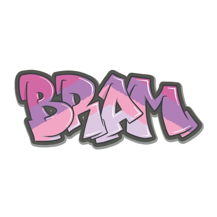 Koenmeloen Graffiti Sticker Wildstyle 2 Multicolor pink   Bram