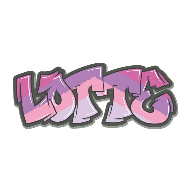 Koenmeloen Graffiti Sticker Wildstyle 2 Multicolor pink   Lotte