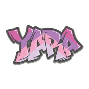 Koenmeloen Graffiti Sticker Wildstyle 2 Multicolor pink   Yara