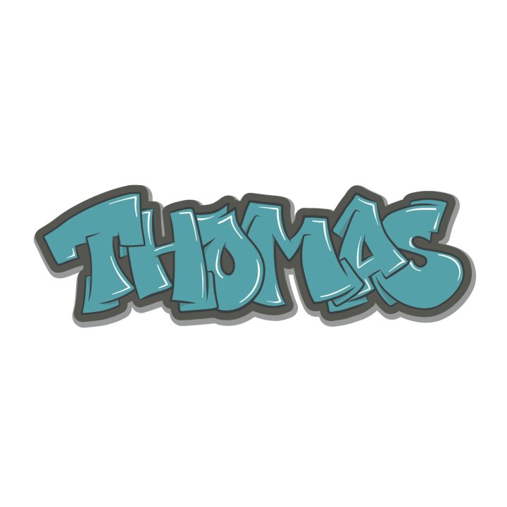 Koenmeloen Graffiti Sticker Wildstyle 2 Olympia Blue   Thomas