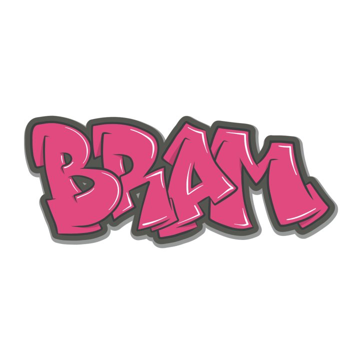 Koenmeloen Graffiti Sticker Wildstyle 2 Psycho Pink   Bram