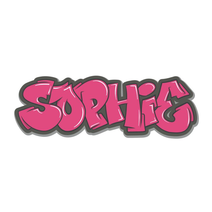 Koenmeloen Graffiti Sticker Wildstyle 2 Psycho Pink   Sophie