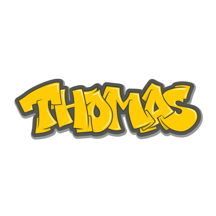 Koenmeloen Graffiti Sticker Wildstyle 2 Signal Yellow   Thomas