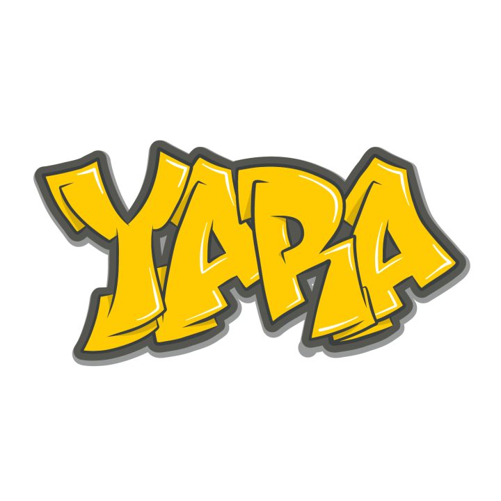 Koenmeloen Graffiti Sticker Wildstyle 2 Signal Yellow   Yara