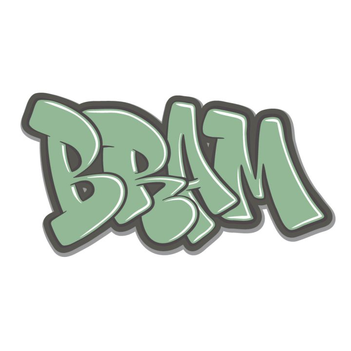 Koenmeloen Graffiti Sticker Wildstyle-Bram-Reed